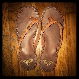 Roxy leather sandals, sz 8